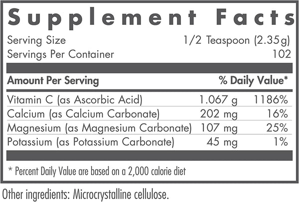 NutriCology, Buffered Vitamin C Powder with Calcium, Magnesium and Potassium, 8.5 oz