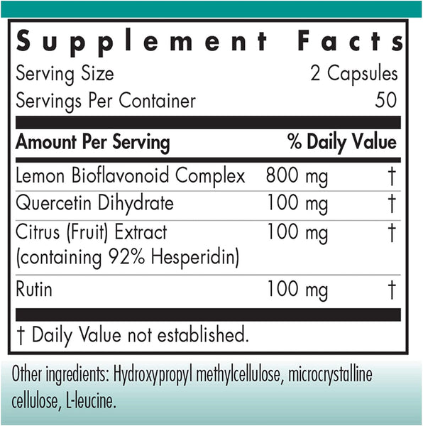 NutriCology, Quercetin Bioflavonoids, 100 Vegetarian Capsules