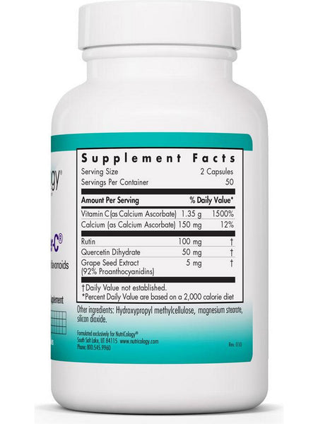 NutriCology, Esterol Ester-C Calcium Ascorbate with Bioflavonoids, 100 Vegetarian Capsules