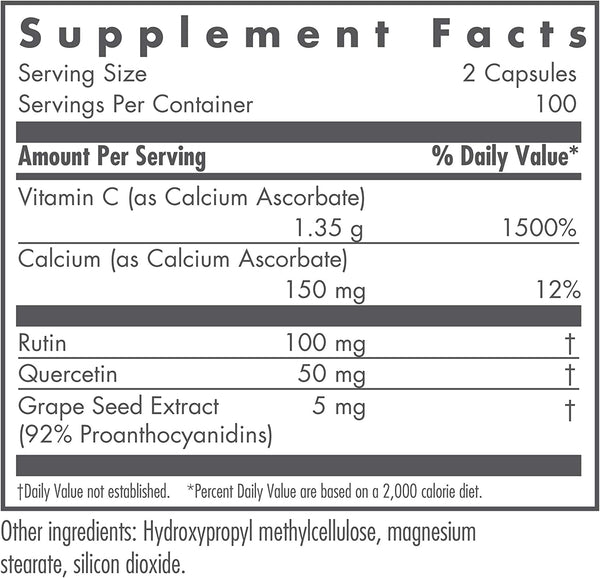 NutriCology, Esterol Ester-C Calcium Ascorbate with Bioflavonoids, 200 Vegetarian Capsules