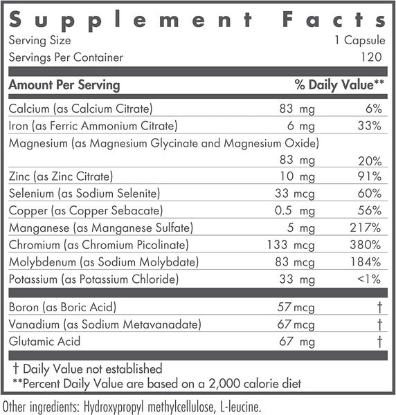 NutriCology, MultiMin Classic Mineral Formula, 120 Vegetarian Capsules