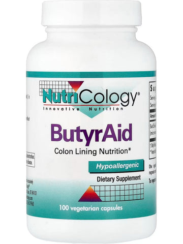 NutriCology, ButyrAid Colon Lining Nutrition, 100 Vegetarian Capsules