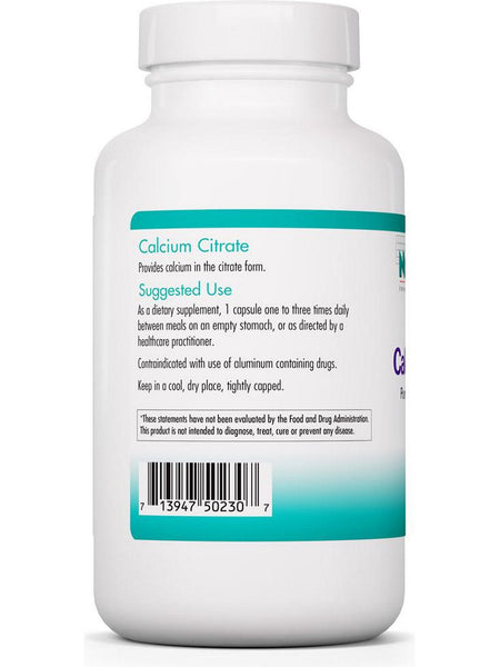 NutriCology, Calcium Citrate Pure, Well-Absorbed Calcium, 180 Vegetarian Capsules