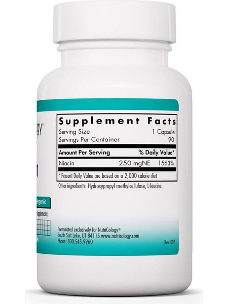 NutriCology, Niacin Vitamin B3, 90 Vegetarian Capsules
