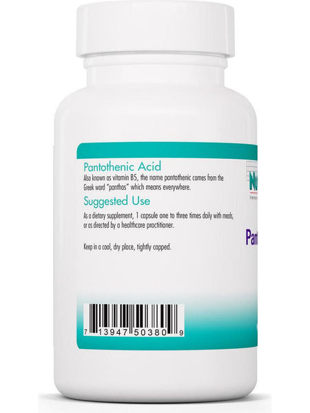 NutriCology, Pantothenic Acid Vitamin B5, 90 Vegetarian Capsules