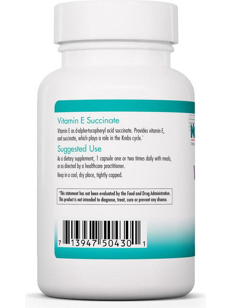 NutriCology, Vitamin E Succinate, 100 Vegetarian Capsules