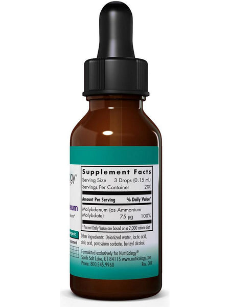 NutriCology, Liquid Molybdenum, 1 fl oz