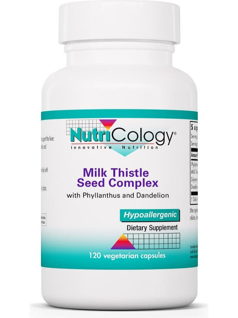 NutriCology, Milk Thistle Seed Complex with Phyllanthus and Dandelion, 120 Vegetarian Capsules