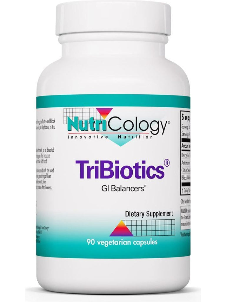 NutriCology, TriBiotics GI Balancers, 90 Vegetarian Capsules