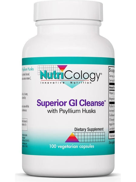 NutriCology, Superior GI Cleanse with Psyllium Husks, 100 Vegetarian C ...