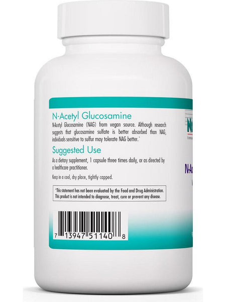 NutriCology, N-Acetyl Glucosamine Vegan and Non Sulfur, 90 Vegetarian Capsules