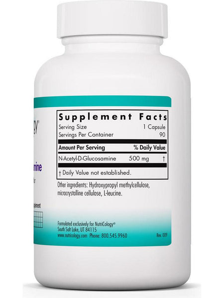 NutriCology, N-Acetyl Glucosamine Vegan and Non Sulfur, 90 Vegetarian Capsules