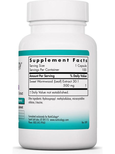 NutriCology, Artemisia Sweet Wormwood 30:1 Extract, 100 Vegetarian Capsules