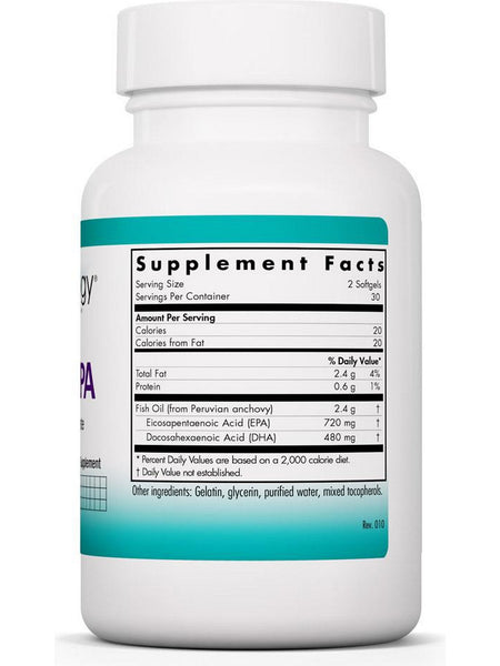 NutriCology, Super EPA, Fish Oil Concentrate, 60 softgels