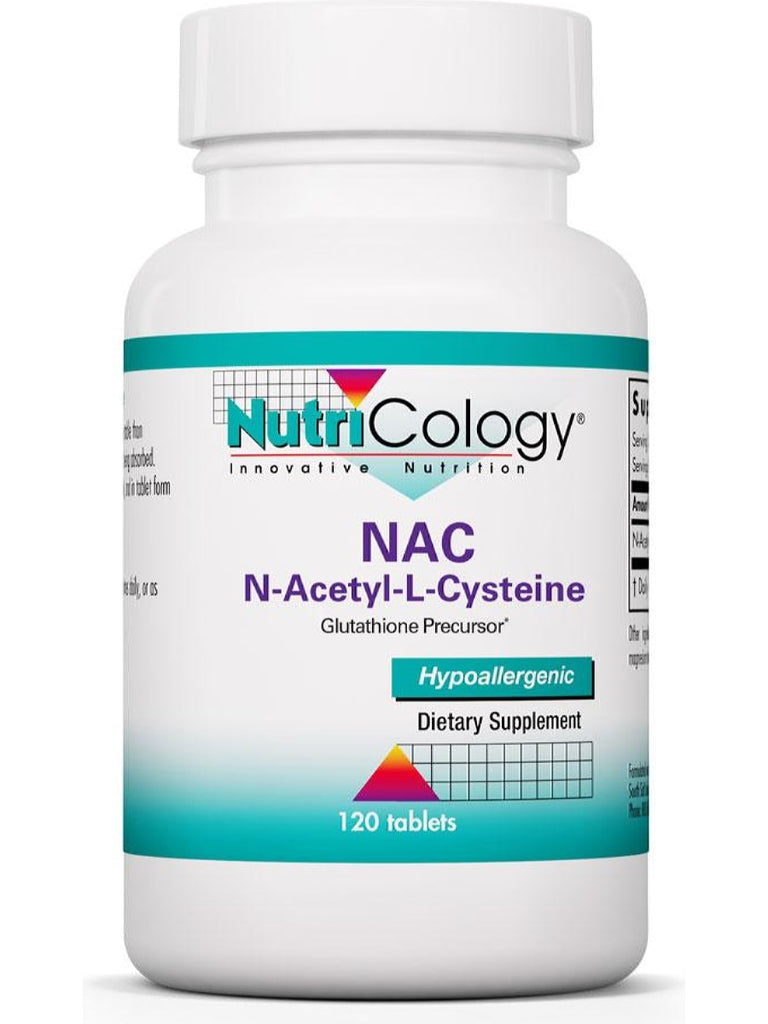 NutriCology, NAC N-Acetyl-L-Cysteine, 120 Tablets