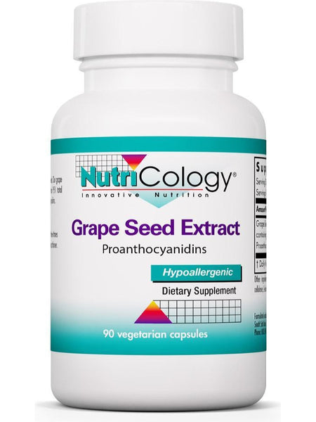 NutriCology, Grape Seed Extract Proanthocyanidins, 90 Vegetarian Capsules