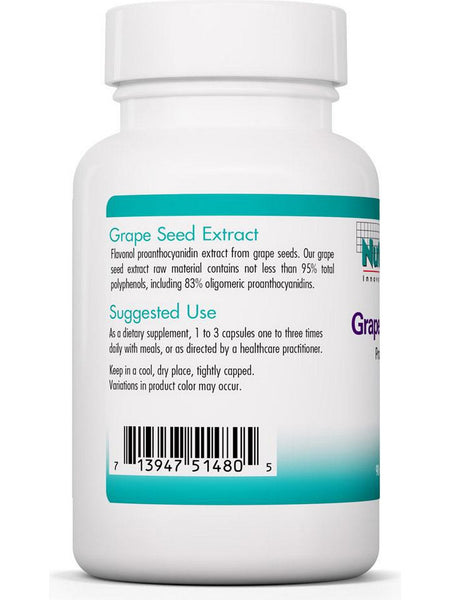 NutriCology, Grape Seed Extract Proanthocyanidins, 90 Vegetarian Capsules