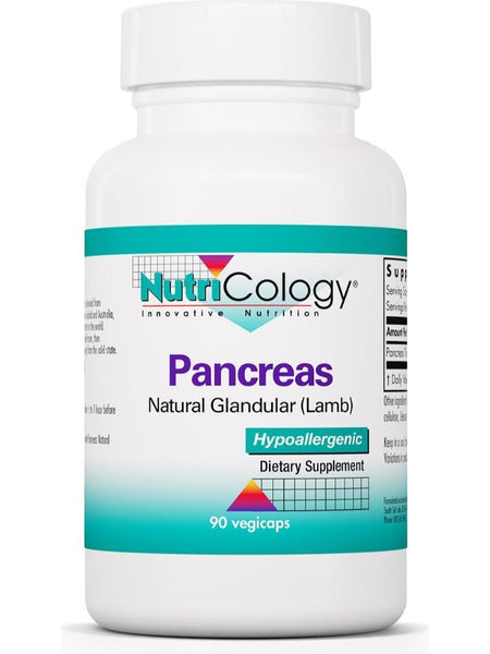 NutriCology, Pancreas Natural Glandular (Lamb), 90 vegicaps