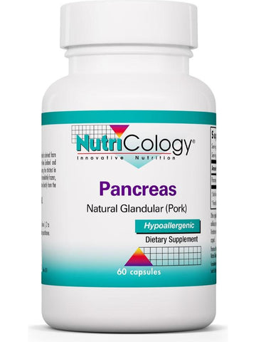 NutriCology, Pancreas Natural Glandular (Pork), 60 capsules