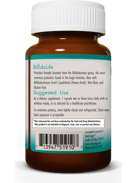 NutriCology, BifidoLife Colon Probiotic Formula, 60 Vegetarian Capsules