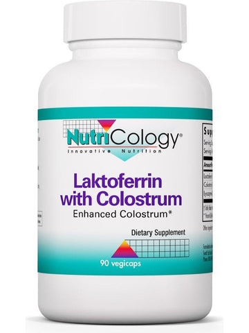 NutriCology, Laktoferrin with Colostrum Enhanced Colostrum, 90 vegicaps