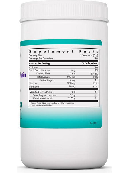 NutriCology, Modified Citrus Pectin Powder Reduced Molecular Weight, 16 oz