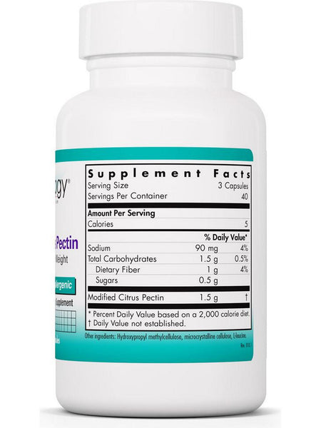 NutriCology, Modified Citrus Pectin Reduced Molecular Weight, 120 Vegetarian Capsules