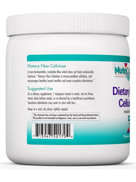 NutriCology, Dietary Fiber Cellulose Insoluble Fiber, 8.8 oz