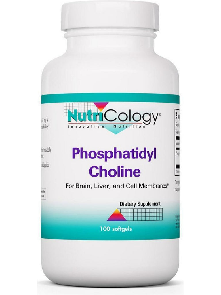 NutriCology, Phosphatidyl Choline For Brain, Liver, and Cell Membranes, 100 softgels