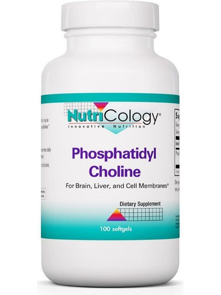 NutriCology, Phosphatidyl Choline For Brain, Liver, and Cell Membranes, 100 softgels