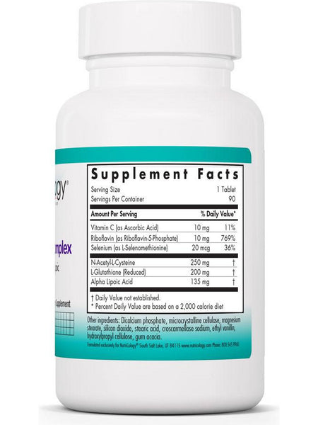 NutriCology, Glutathione Complex with NAC and Lipoic, 90 tablets