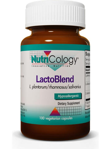 NutriCology, LactoBlend L. plantarum/rhamnosus/salivarius, 100 Vegetarian Capsules