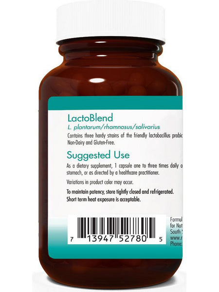 NutriCology, LactoBlend L. plantarum/rhamnosus/salivarius, 100 Vegetarian Capsules