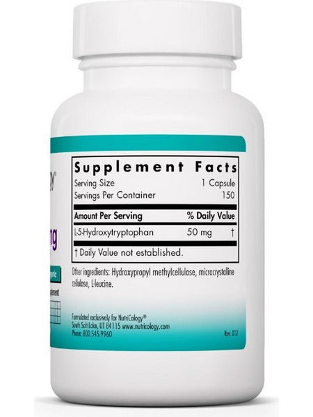 NutriCology, 5-HTP 50 mg L-5-Hydroxytryptophan, 150 Vegetarian Capsules