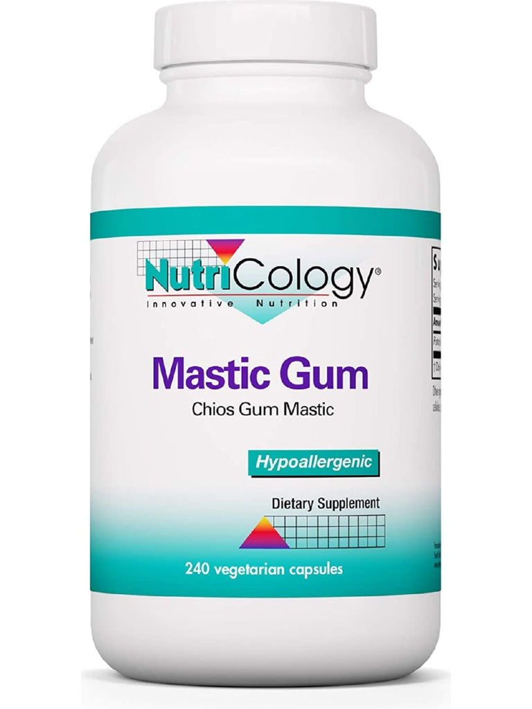 NutriCology, Mastic Gum, Authentic Chios Mastiha, 240 Vegetarian Capsules