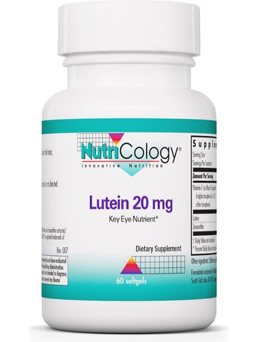 NutriCology, Lutein Key Eye Nutrient, 60 softgels