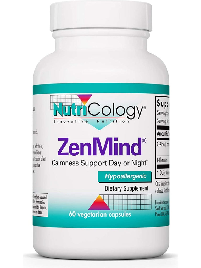 NutriCology, ZenMind Calmness Support Day or Night, 60 Vegetarian Capsules