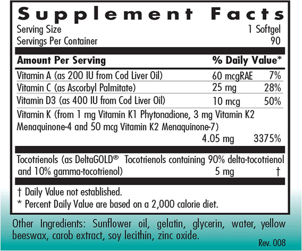 NutriCology, Full Spectrum Vitamin K, 90 softgels