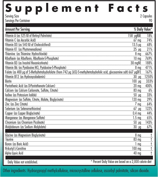 NutriCology, MVM-A with Antioxidants, 180 Vegetarian Capsules