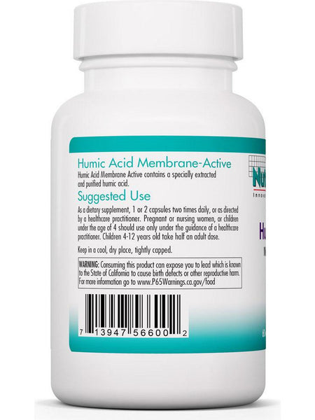 NutriCology, Humic Acid Membrane-Active, 60 Vegetarian Capsules