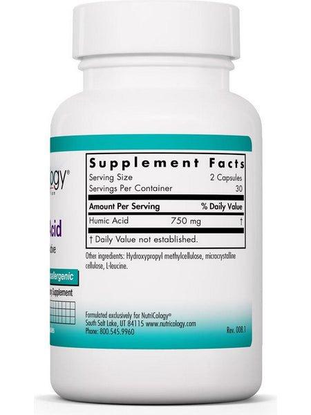 NutriCology, Humic Acid Membrane-Active, 60 Vegetarian Capsules