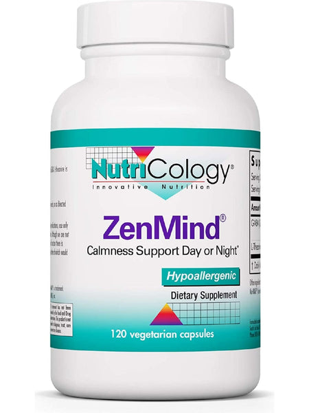 NutriCology, ZenMind Calmness Support Day or Night, 120 Vegetarian Capsules
