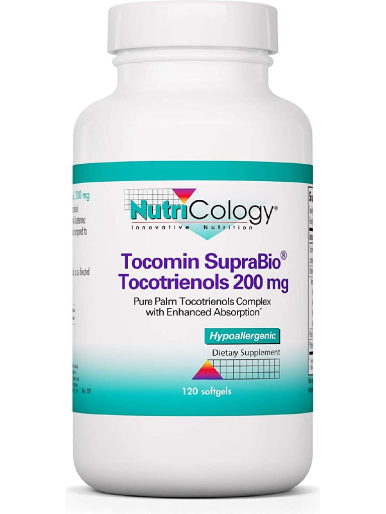 NutriCology, Tocomin SupraBio, Tocotrienols 200 mg, 120 softgels