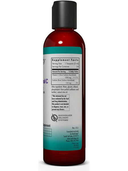 NutriCology, Micro Liposomal C Non-GMO Vitamin C in Sunflower Phospholipids, 4 fl oz