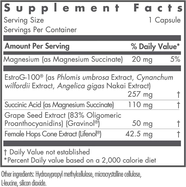 NutriCology, Flashes No More Menopausal Support, 60 Vegetarian Capsules