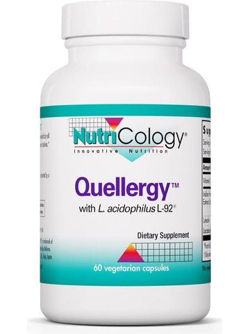 NutriCology, Quellergy with L. acidophilus L-92, 60 Vegetarian Capsules