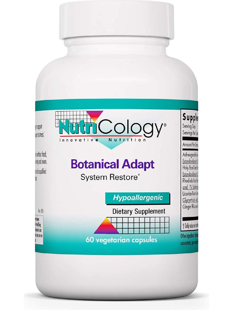 NutriCology, Botanical Adapt System Restore, 60 Vegetarian Capsules
