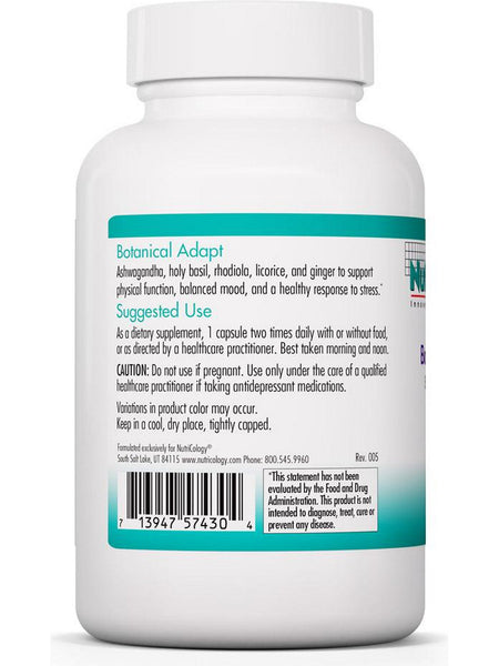 NutriCology, Botanical Adapt System Restore, 60 Vegetarian Capsules