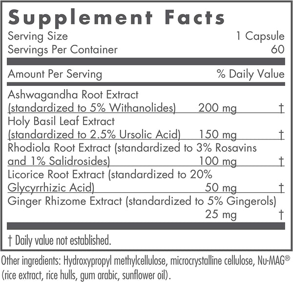 NutriCology, Botanical Adapt System Restore, 60 Vegetarian Capsules