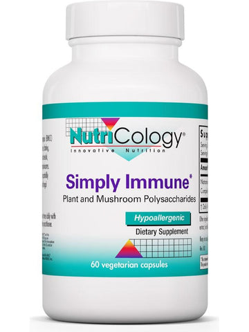 NutriCology, Simply Immune, Plant and Mushroom Polysaccharides, 60 Vegetarian Capsules